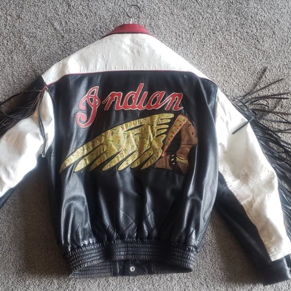 Very Rare Jeff Hamilton Leather Indian Motorcycle Jacket from the 80's - Picture 3 of 12